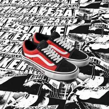 Damske Tenisky Vans x Baker Old Skool Pro Čierne/Biele/Červené VA94TXMYI